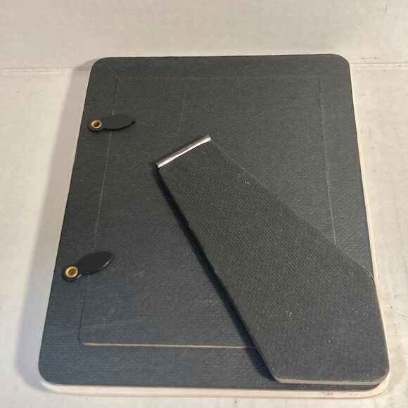 Vintage Ceramic Victorian Pink Flower Picture Photo Frame 4X5" Taiwan Ivory Rose - Picture 7 of 11